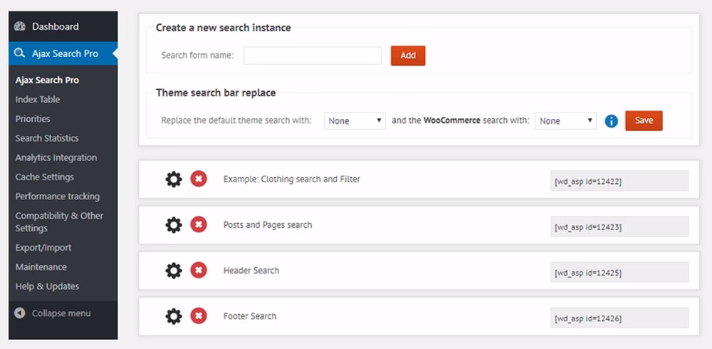 Ajax search pro 2
