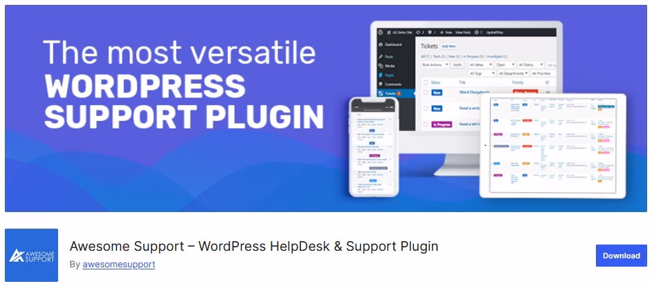 Awesome support for ticketing system
