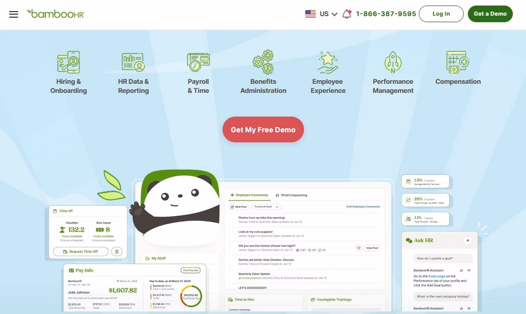 Bamboohr with chatbot