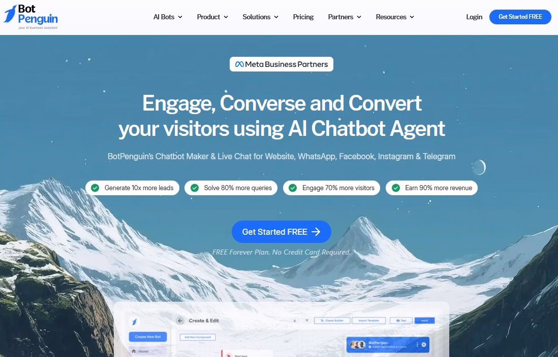 Botpenguinnocodeaichatbotplatform herothemes Botpenguin no code ai chatbot platform