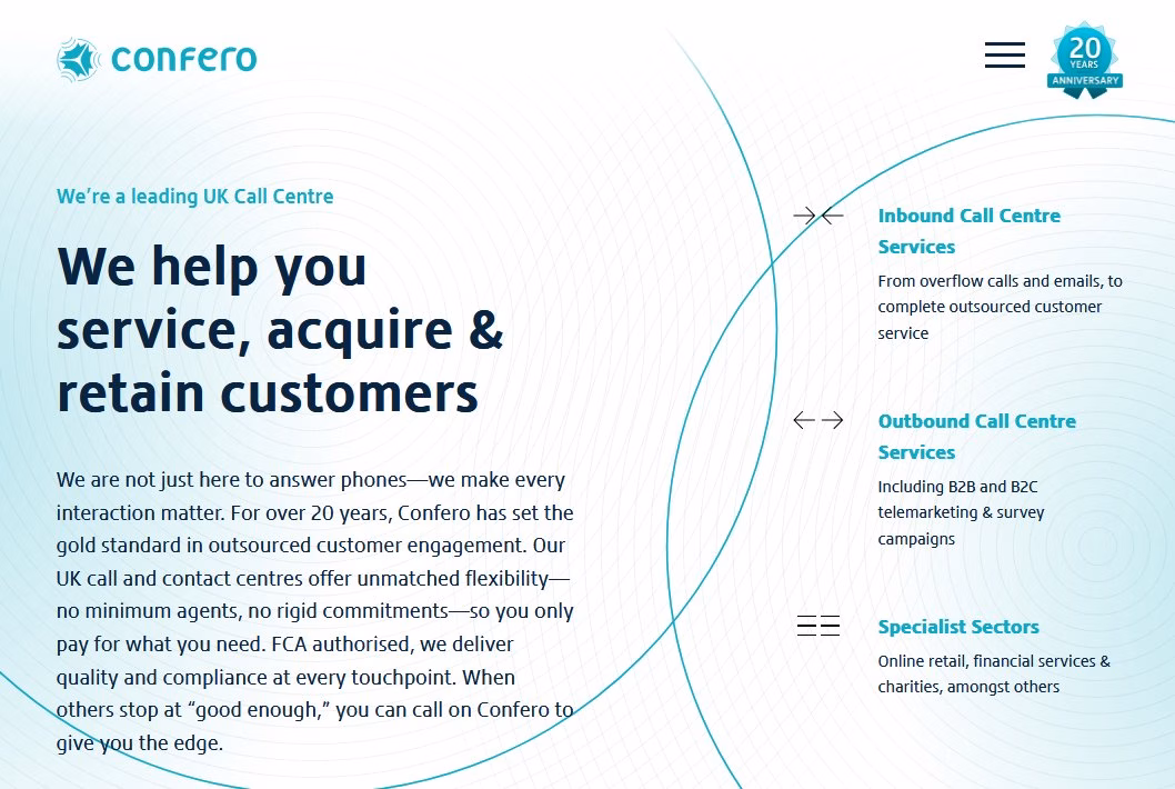 Confero compliance focused call centre