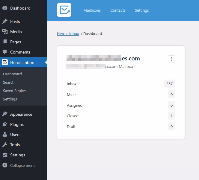 Createdsharedmailboxwithheroicinbox herothemes Created shared mailbox with heroic inbox