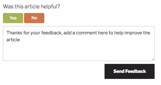 Detailed feedback