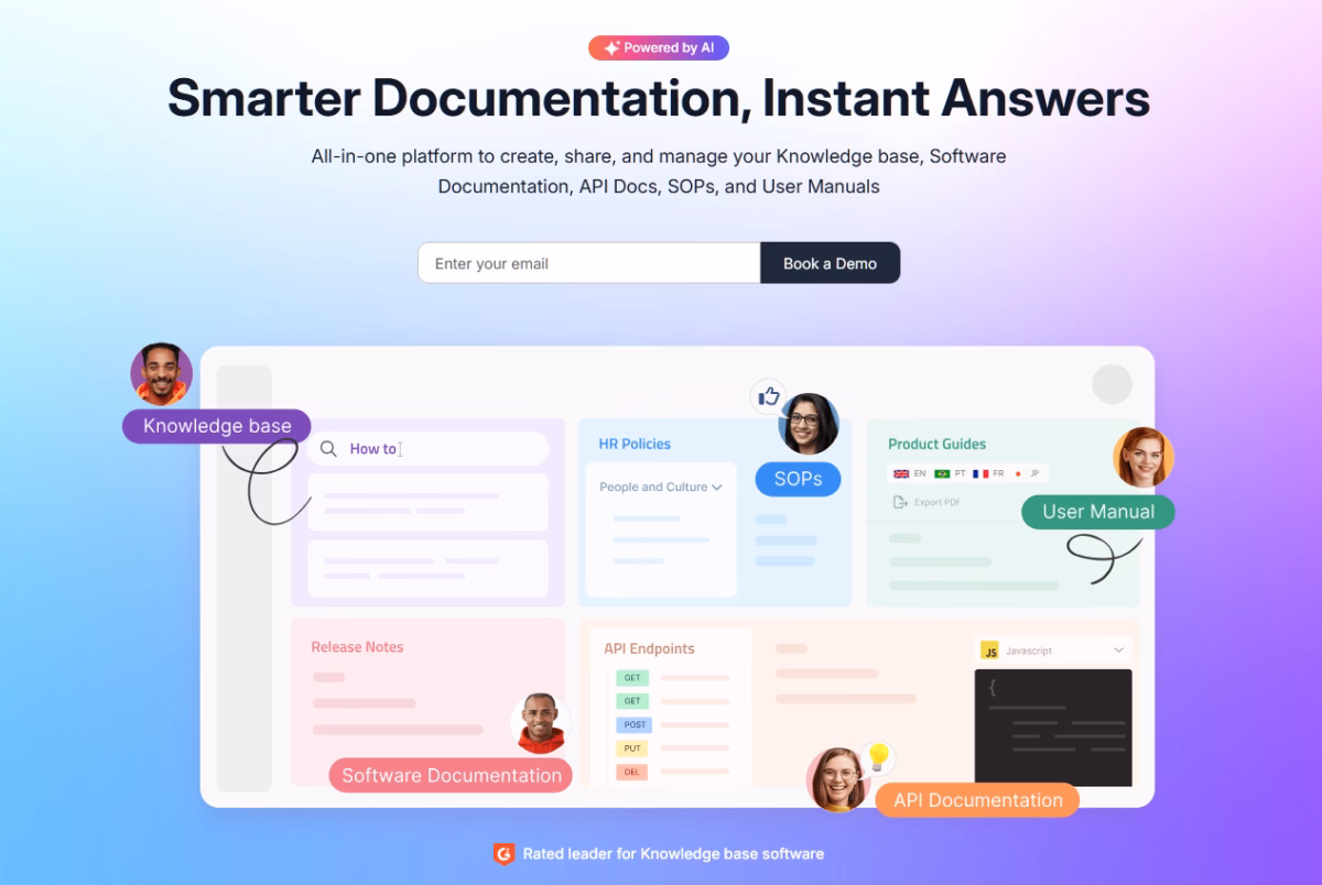 Document360 ai knowledge base software