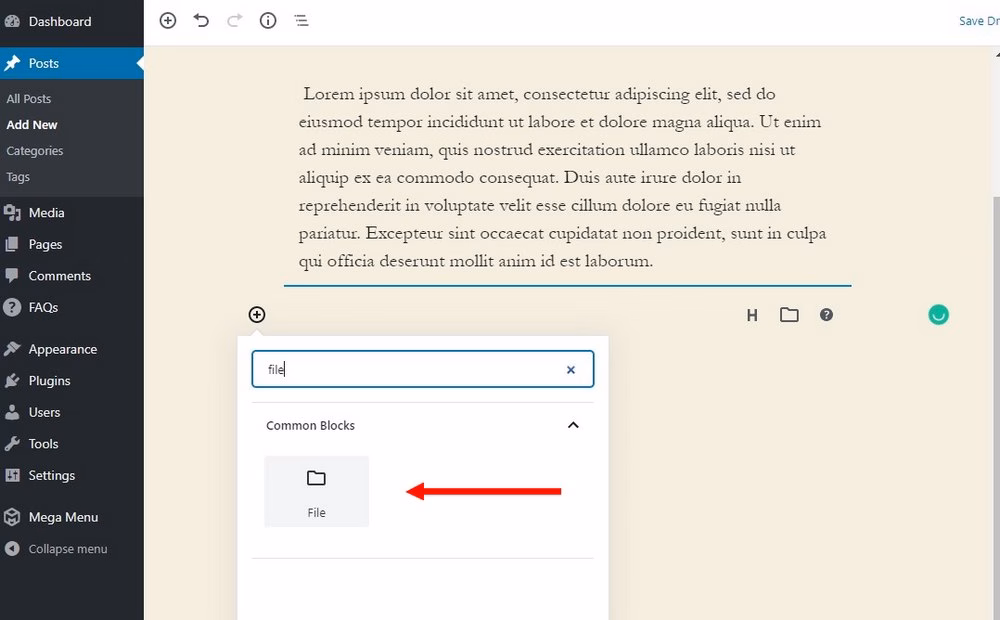 Embed pdf in gutenberg   1