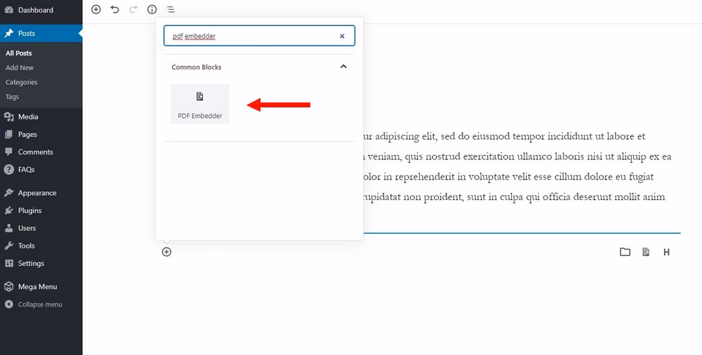 Embed pdf in using plugin   3