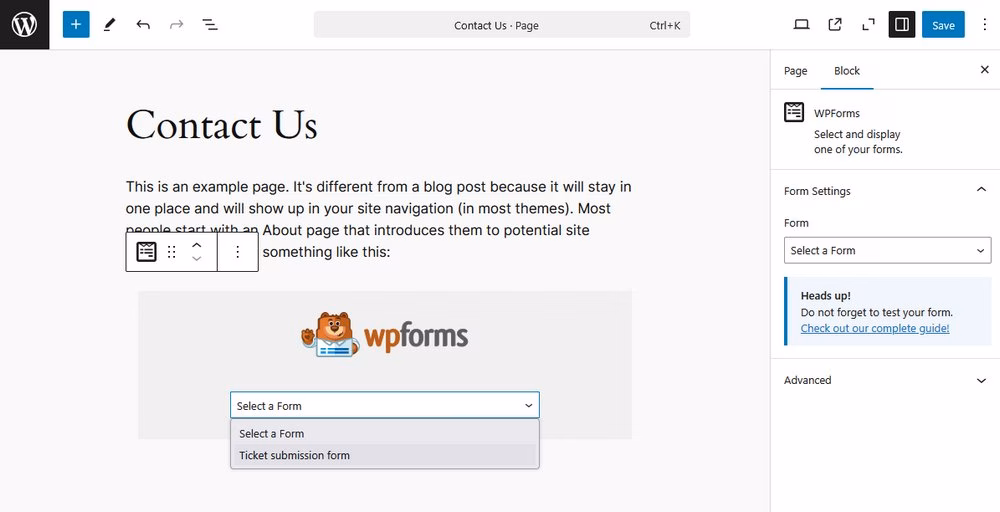 Embeddingwpformsintowebpage herothemes Embedding wpforms into web page