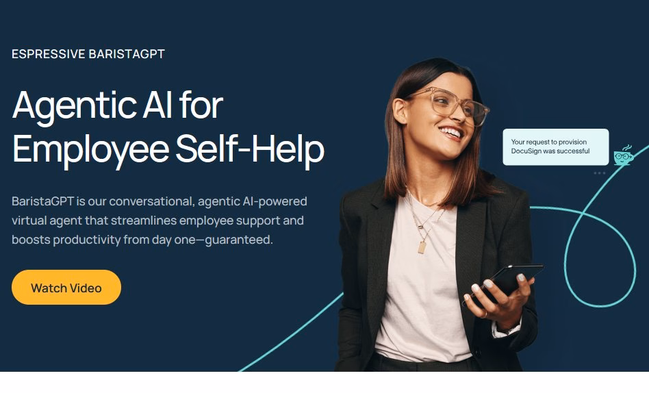 Espressive barista employee ai assistant