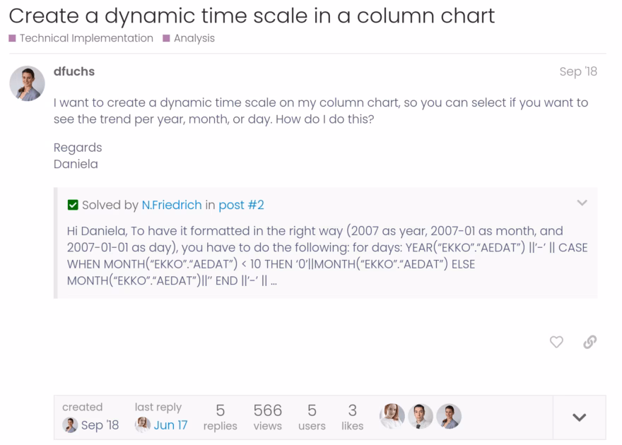 Example of a forum done right