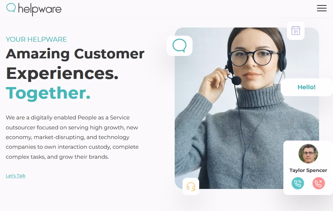 Helpware usa based outsourcing company