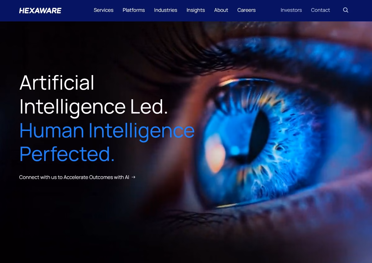Hexaware homepage