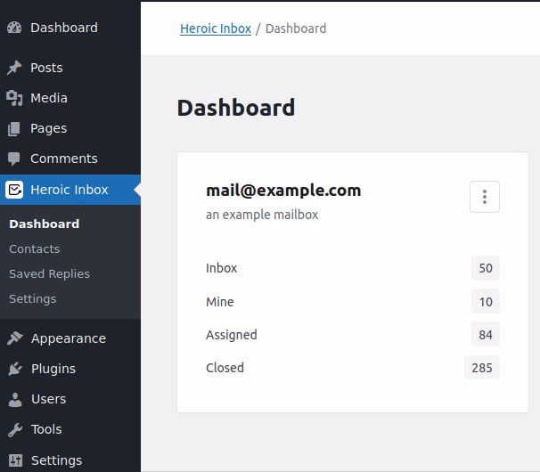Added mailbox with heroic inbox