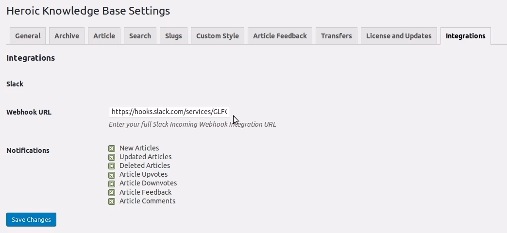 Ht kb slack kb settings herothemes Ht kb slack kb settings