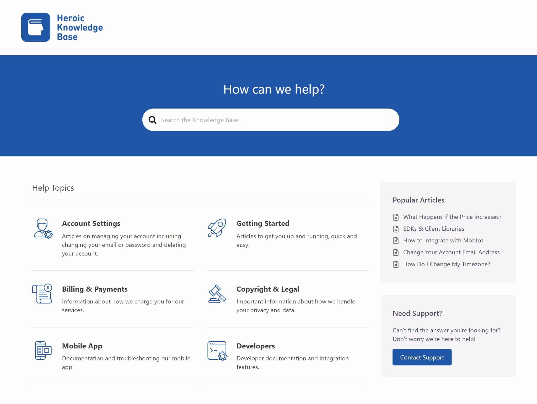 Knowledge base example