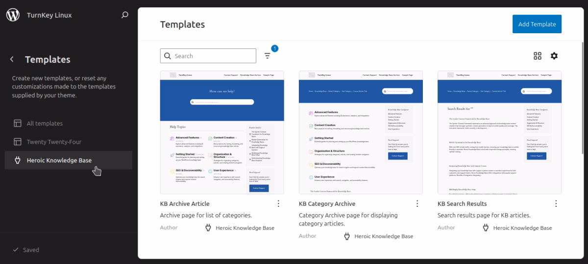 Knowledge base templates herothemes Heroic knowledge base templates