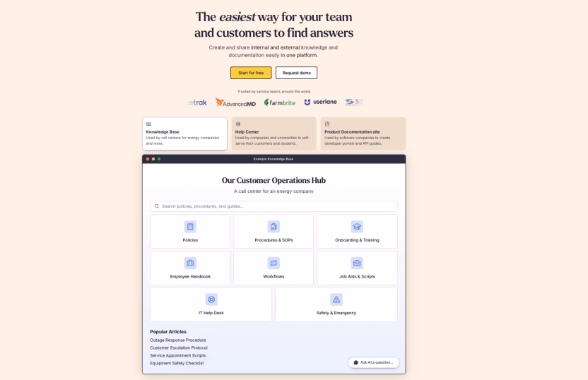 Knowledgeowl knowledge base software