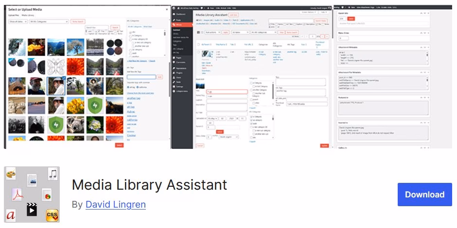 Media library assistant wordpress plugin