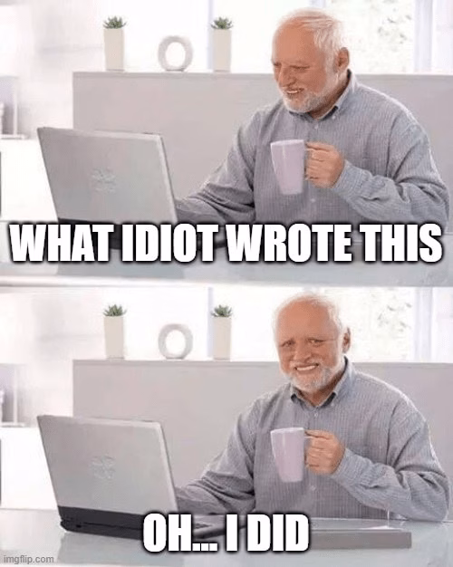 Meme about proofreading