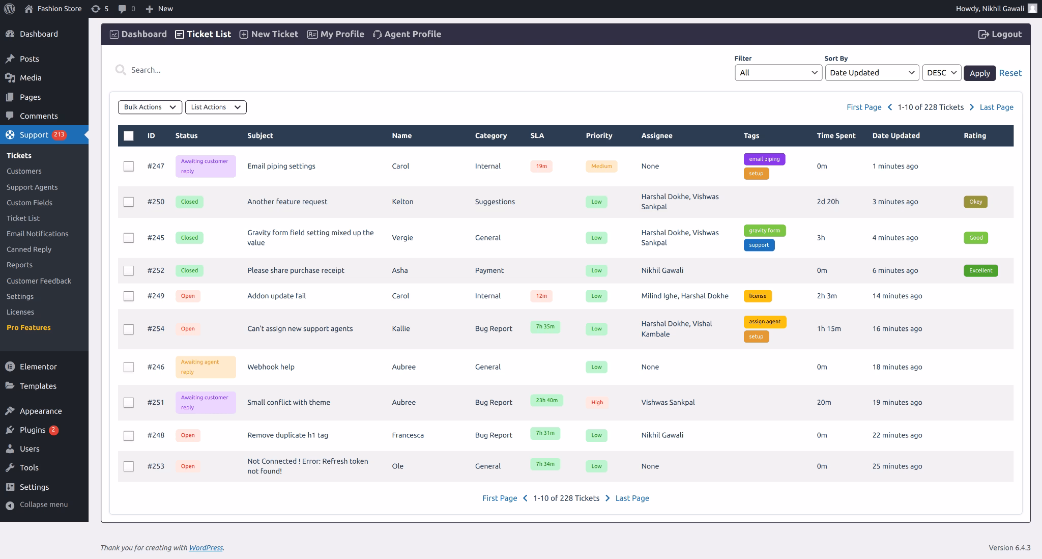 Supportcandy ticketing system