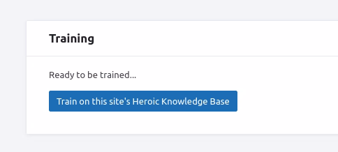 Train your ai help assistant