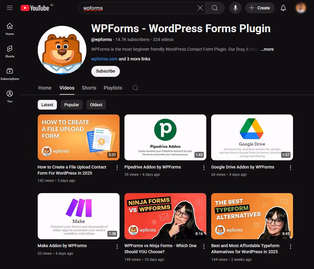 Video tutorials