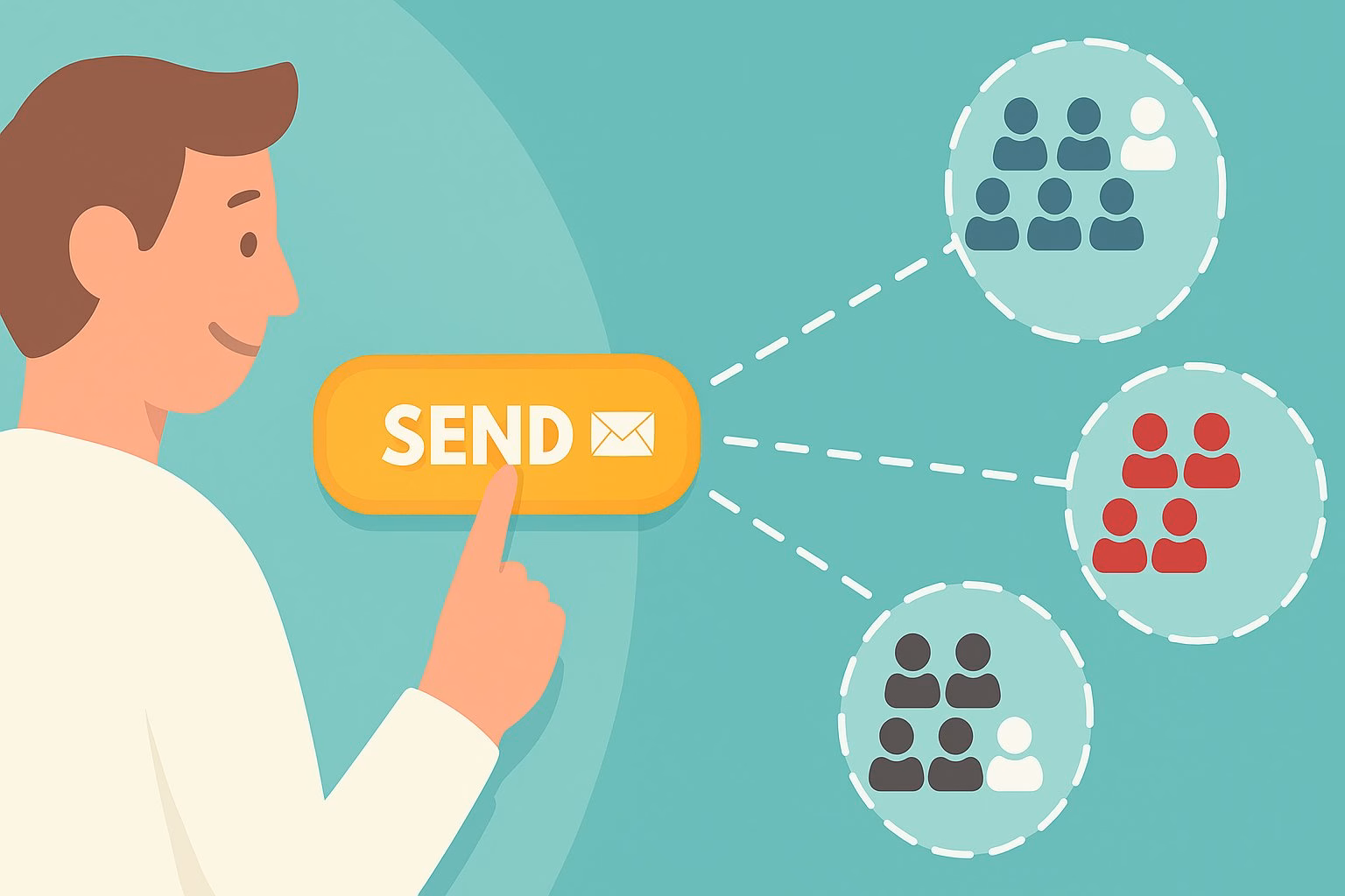 Visual representation for email segmentation