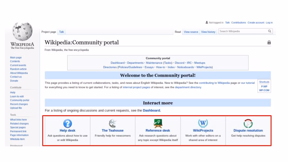 Wikipedia forum