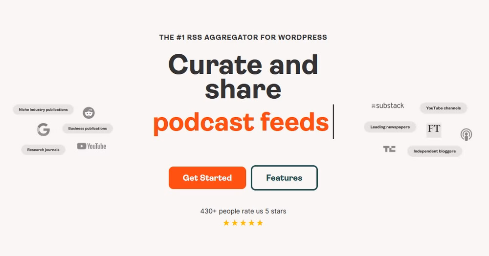 Wp rss aggregator est un plugin populaire de flux RSS pour WordPress