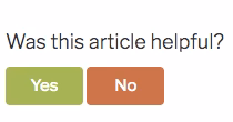 Knowledge base feedback feature