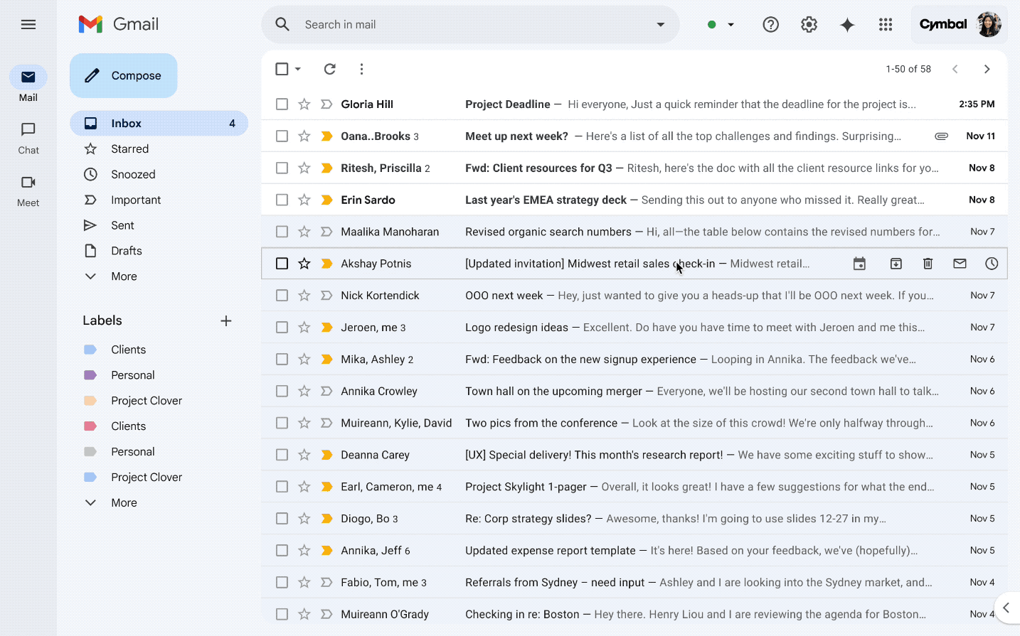 Gemini in gmail