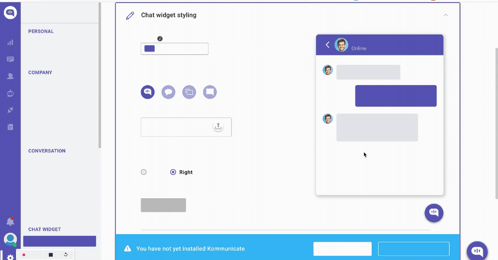 Interactive wizard example