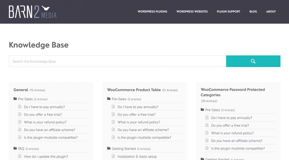 Barn2 media knowledge base