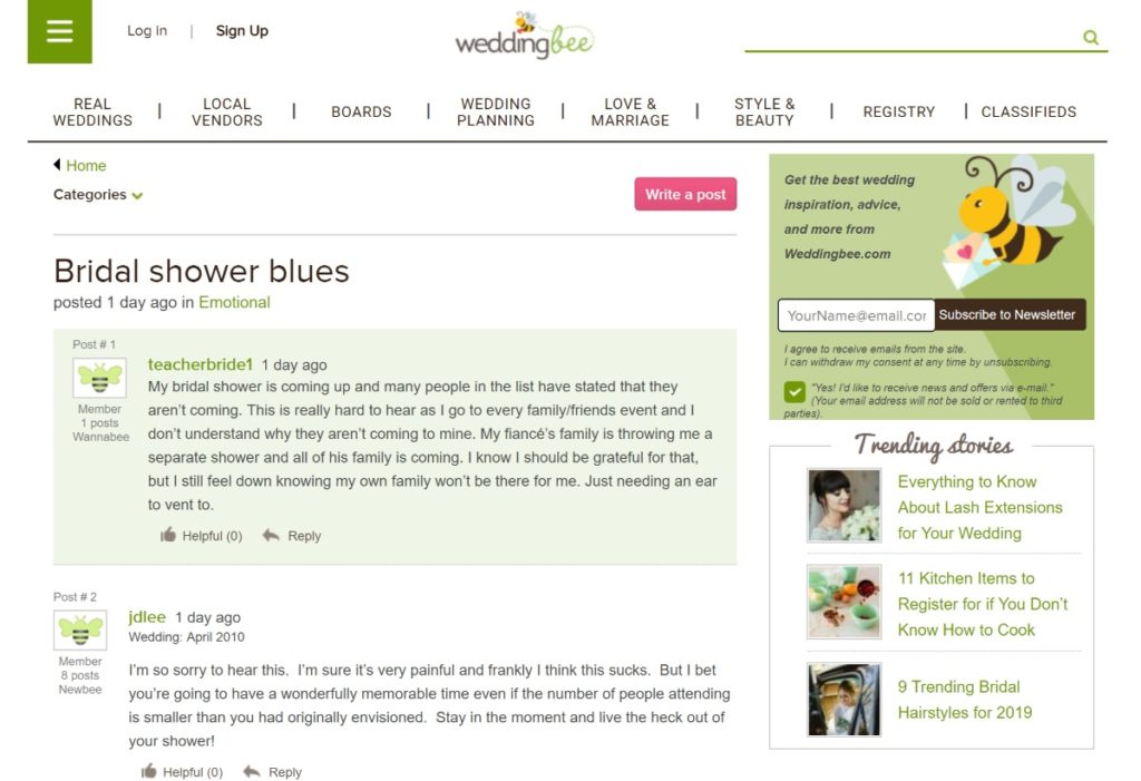 Weddingbee Foren