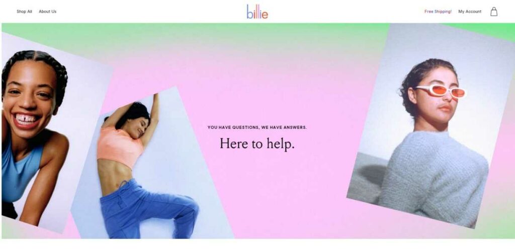 Billieknowledgebaseexample herothemes Home page of billies knowledge base