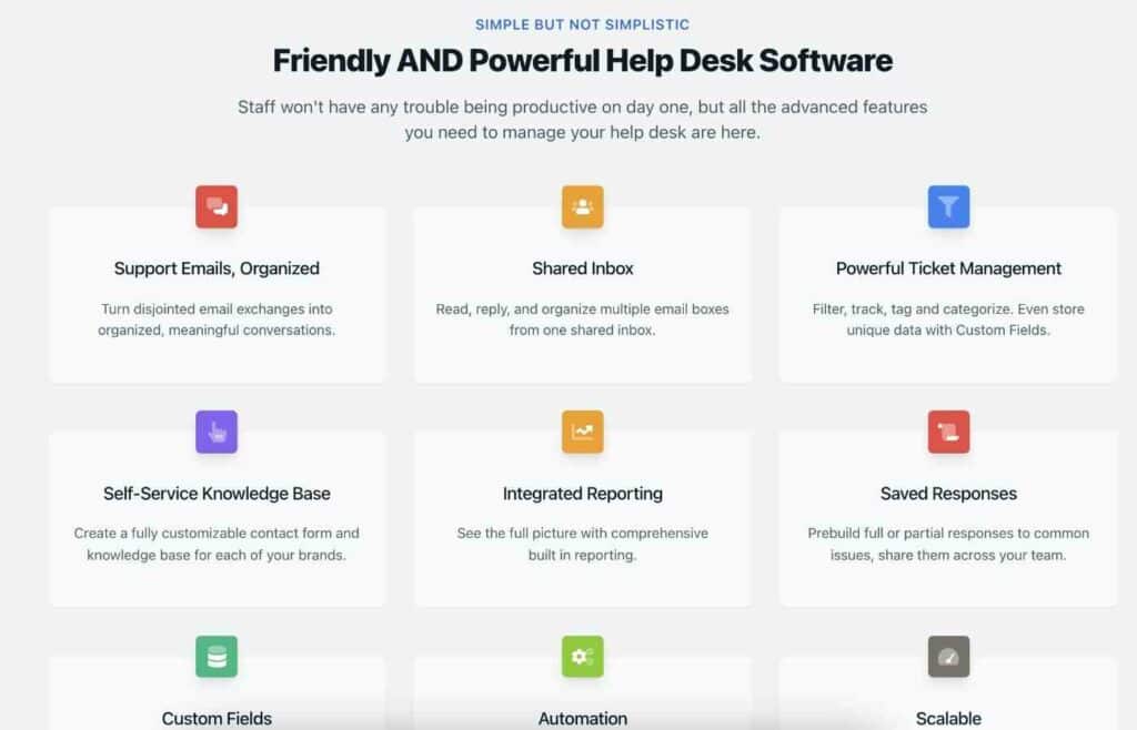 Features of helpspot service management tool