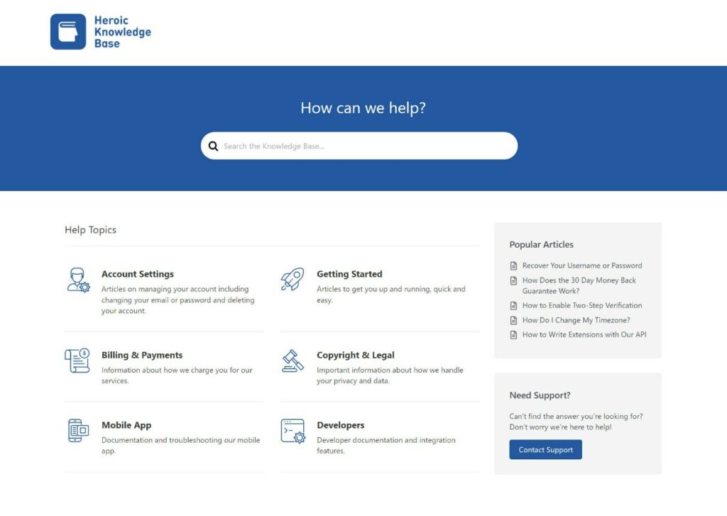 Content Hub Startseite