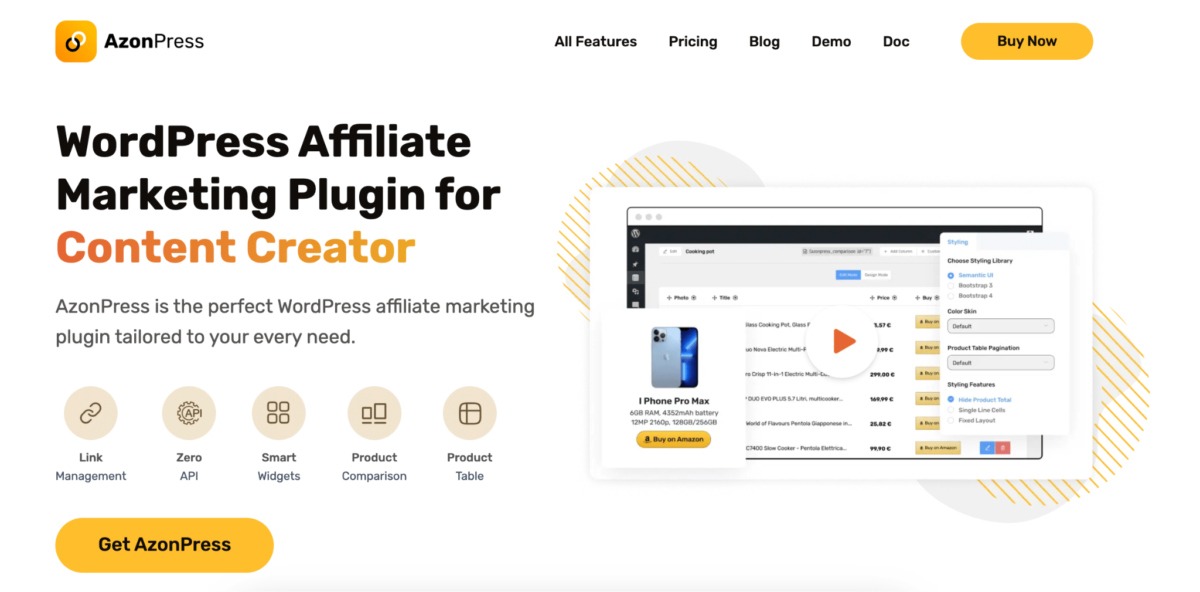Azonpress wordpress plugin for affiliate marketers