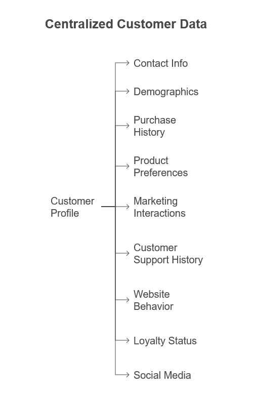 Centralized customer data