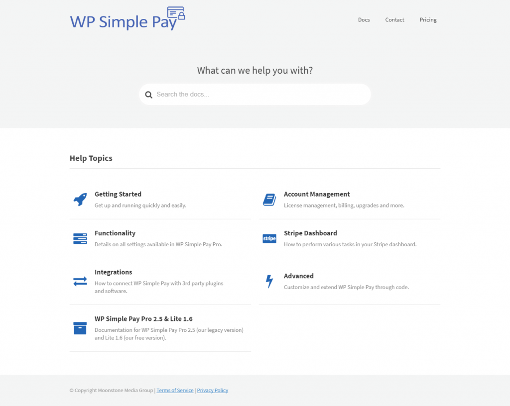 Wpsimplepay Com docs