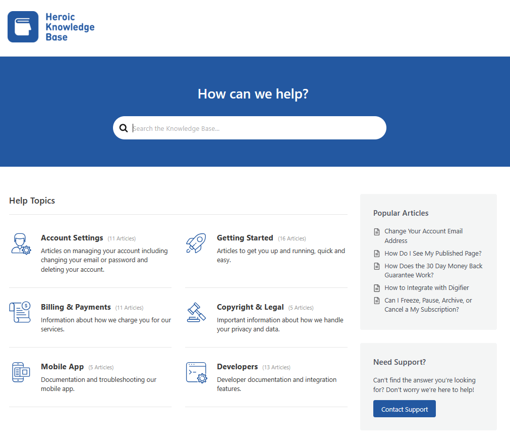 Documentationcreatedwithheroickb herothemes Documentation created with heroic kb