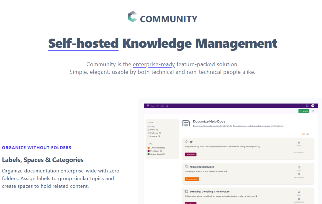 Documize a blend of wiki and knowledge base