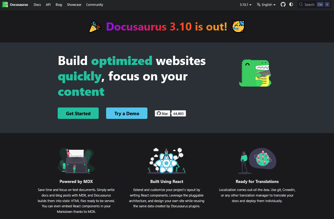 Docusaurus help authoring software
