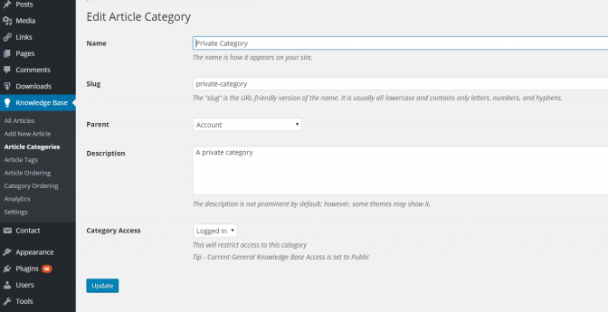 Editarticlecategoryrestrict herothemes Restricting access to a specific category with the article edit screen