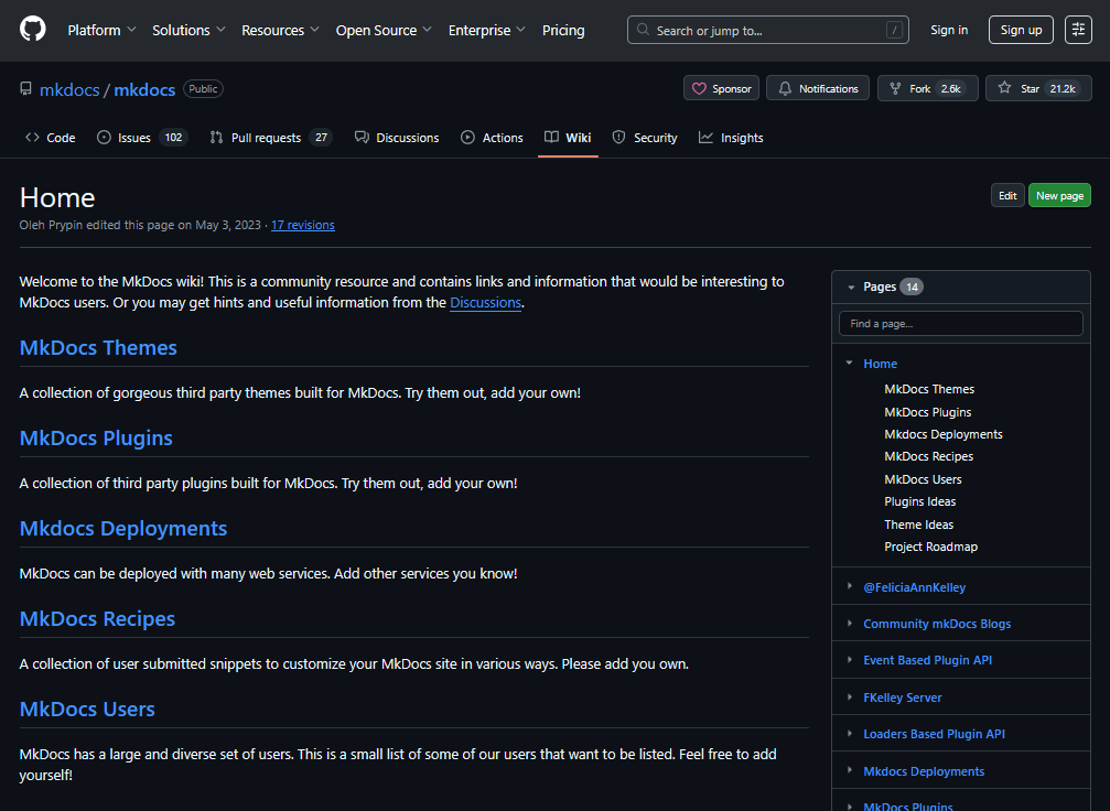 Githubsbuiltinwikisiteexample herothemes Githubs built in wiki site example