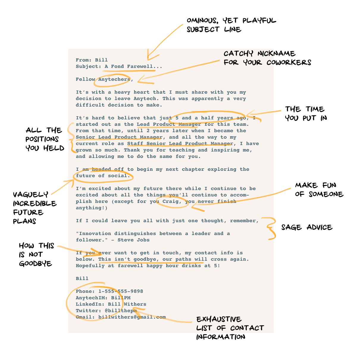 Goodbye email writing tips