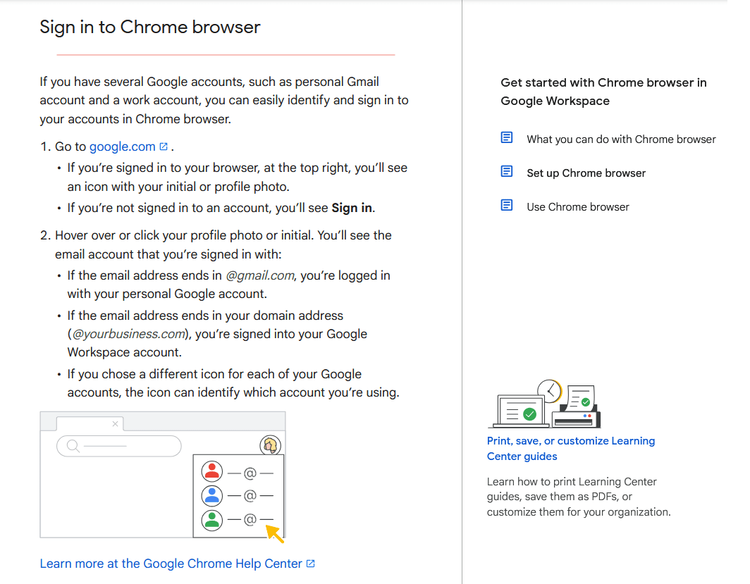 Google chrome step by step instructions