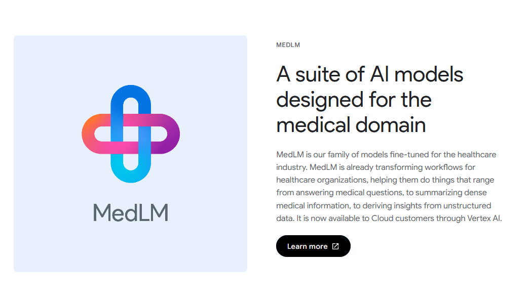 Googlesmedlmmodelforhealthcare herothemes Googles medlm model for healthcare