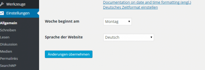 Helpgurulangtranslation4 0langsettingsde herothemes Set your wordpress language