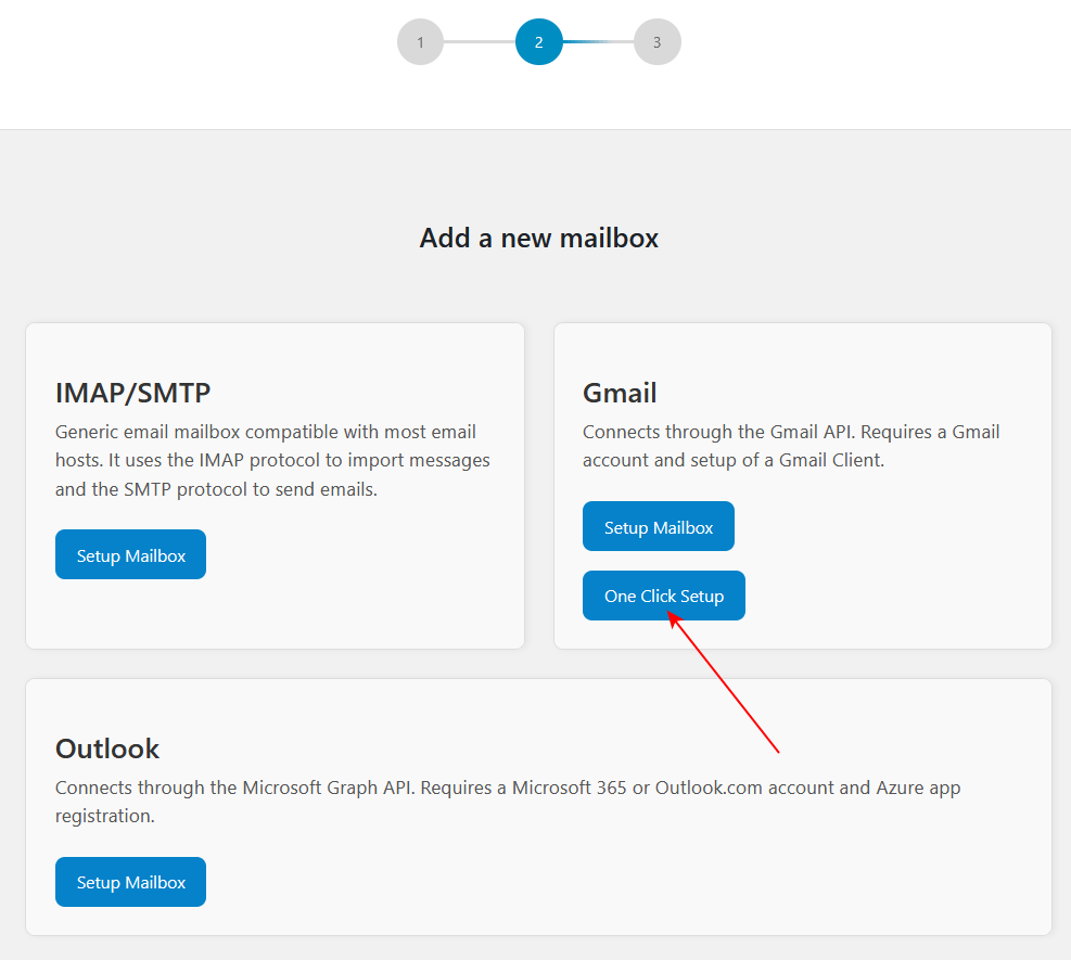 Heroic inbox one click gmail setup