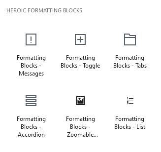 Heroic kb premade block to improve documentation